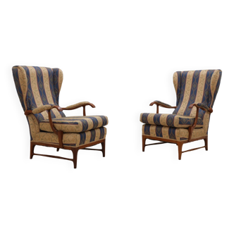 Mid century high back armchairs FRAMAR 1950s