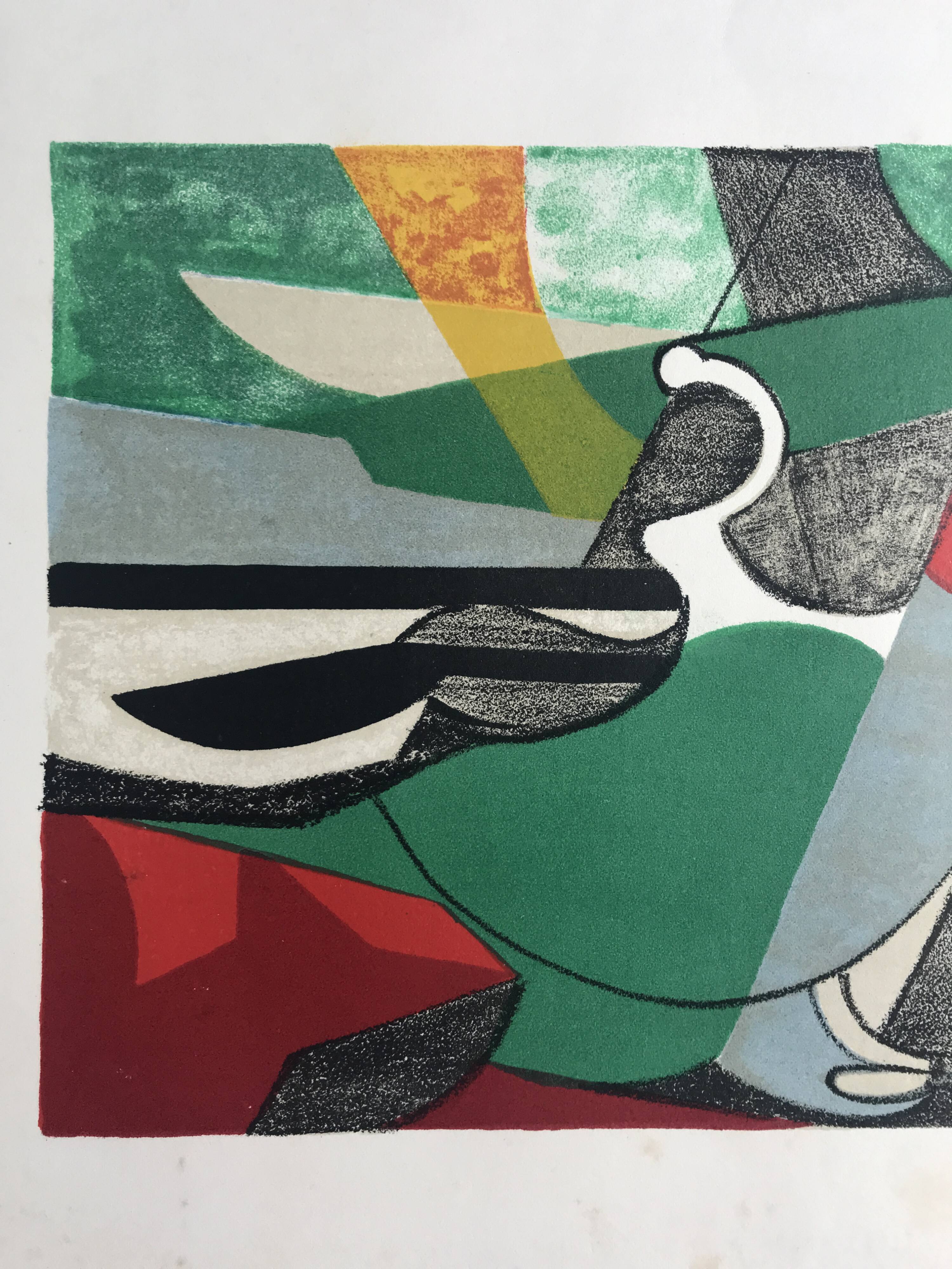 Danièle perré, sans titre, 1961. lithographie originale signée au crayon