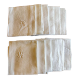 12 napkins Monogram DB
