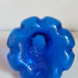 Trio of vintage blown glass soliflore vases