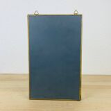 Miniature brass glass display case, shelf