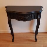 Console baroque noir acier