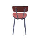 Ensemble de quatre chaises en formica coloré années 60