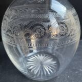 Baccarat carafe Athenian engraving