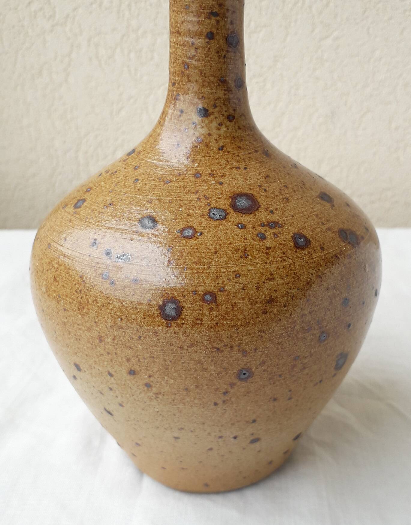 Vase soliflore grès pyrité