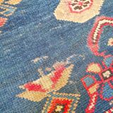 Tapis d'orient fait main de couloir caucasien ancien Kazak  3,09 x 1,52 m