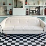 Mid Century Modern 1960’s Boucle Sofa Bed by Greaves and Thomas