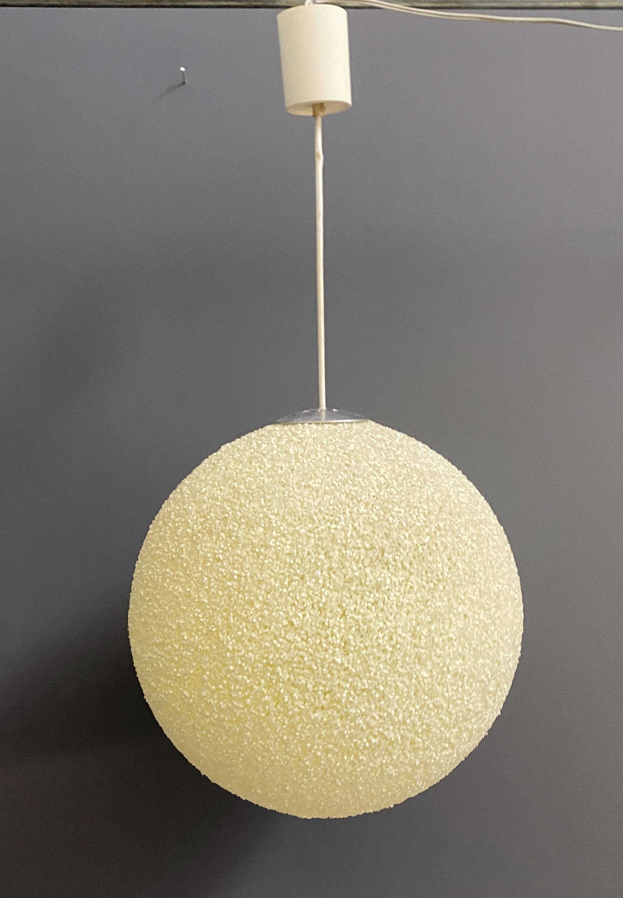 Suger ball lamp in yellow by John and Sylvia Reid 1960s