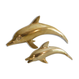 Paire de dauphins en
