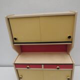 Old toy, vintage kitchen buffet