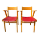 Bridge chairs with compass legs from the 1960s.