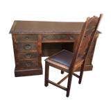 Bureau de ministre chêne style henri II breton 1900s