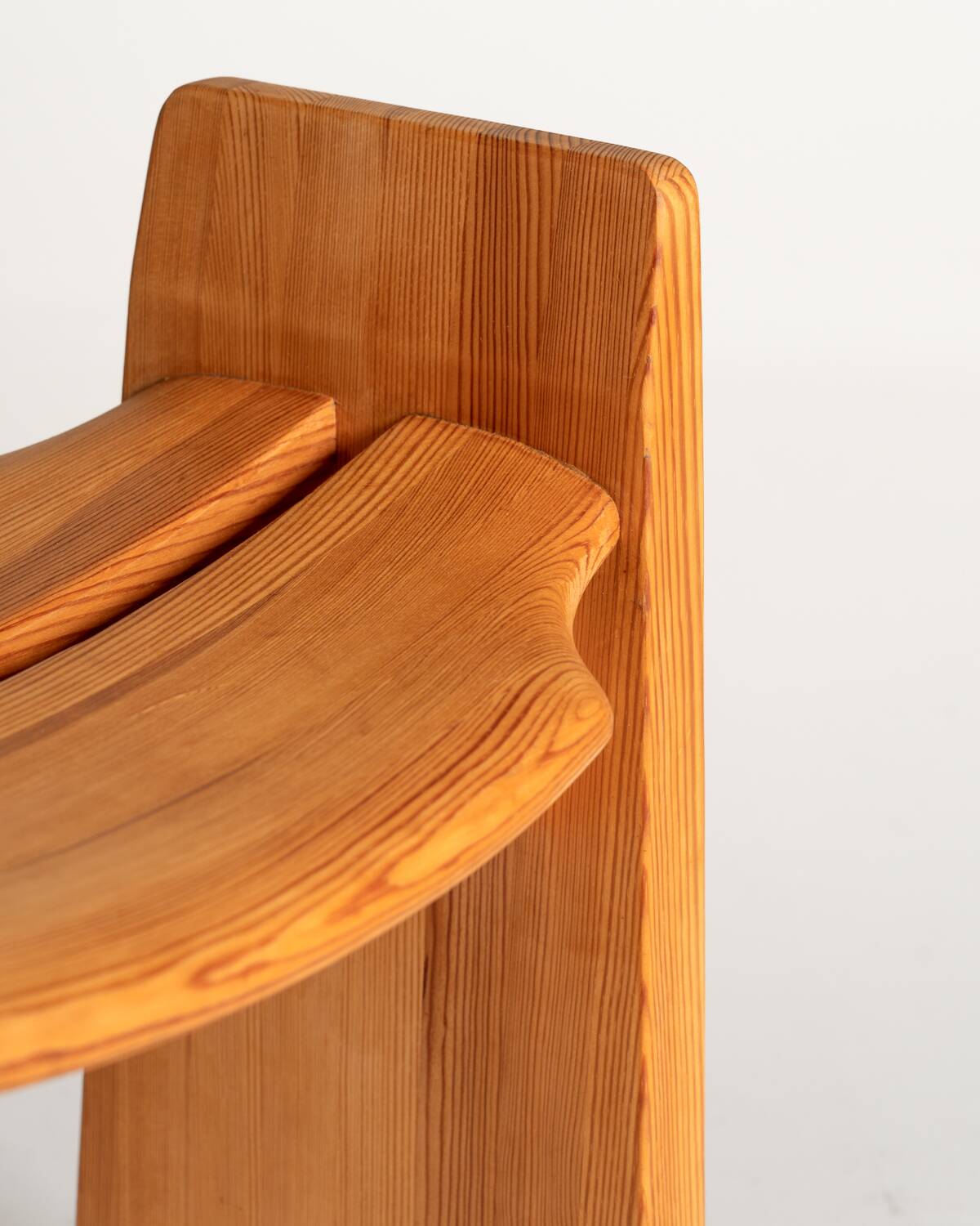 “Jonte” Pine Stool by Gilbert Marklund for Furusnickarn AB, Sweden, 1969