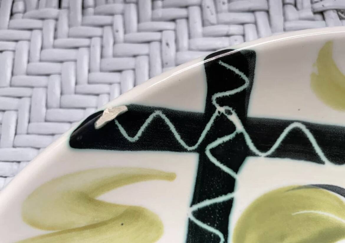 Vintage hollow plate MBFA in Pornic