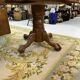 Extendable round table and 4 chairs
