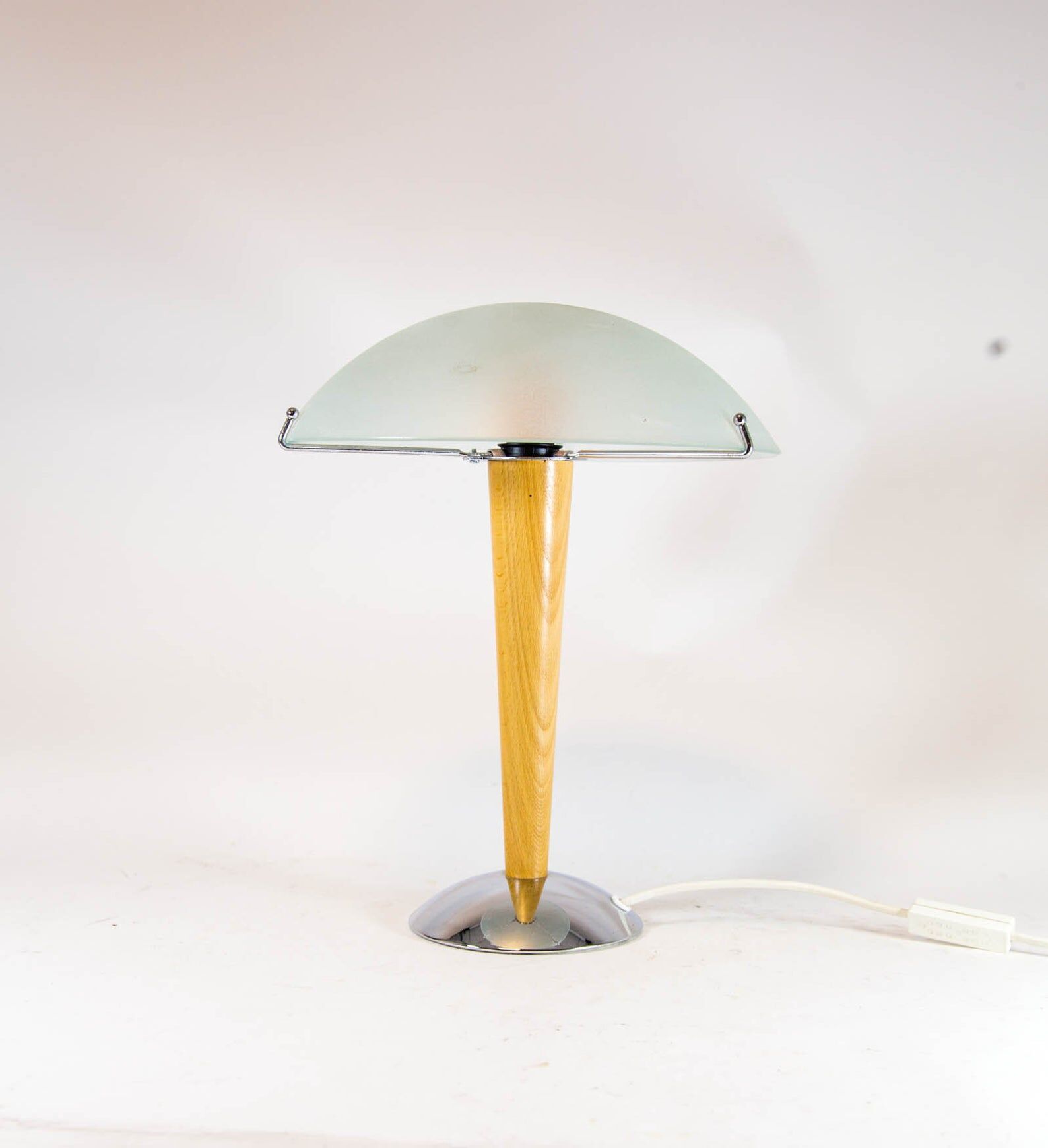 Vintage mushroom lamp| spatial age design | engraved glass
