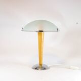 Vintage mushroom lamp| spatial age design | engraved glass