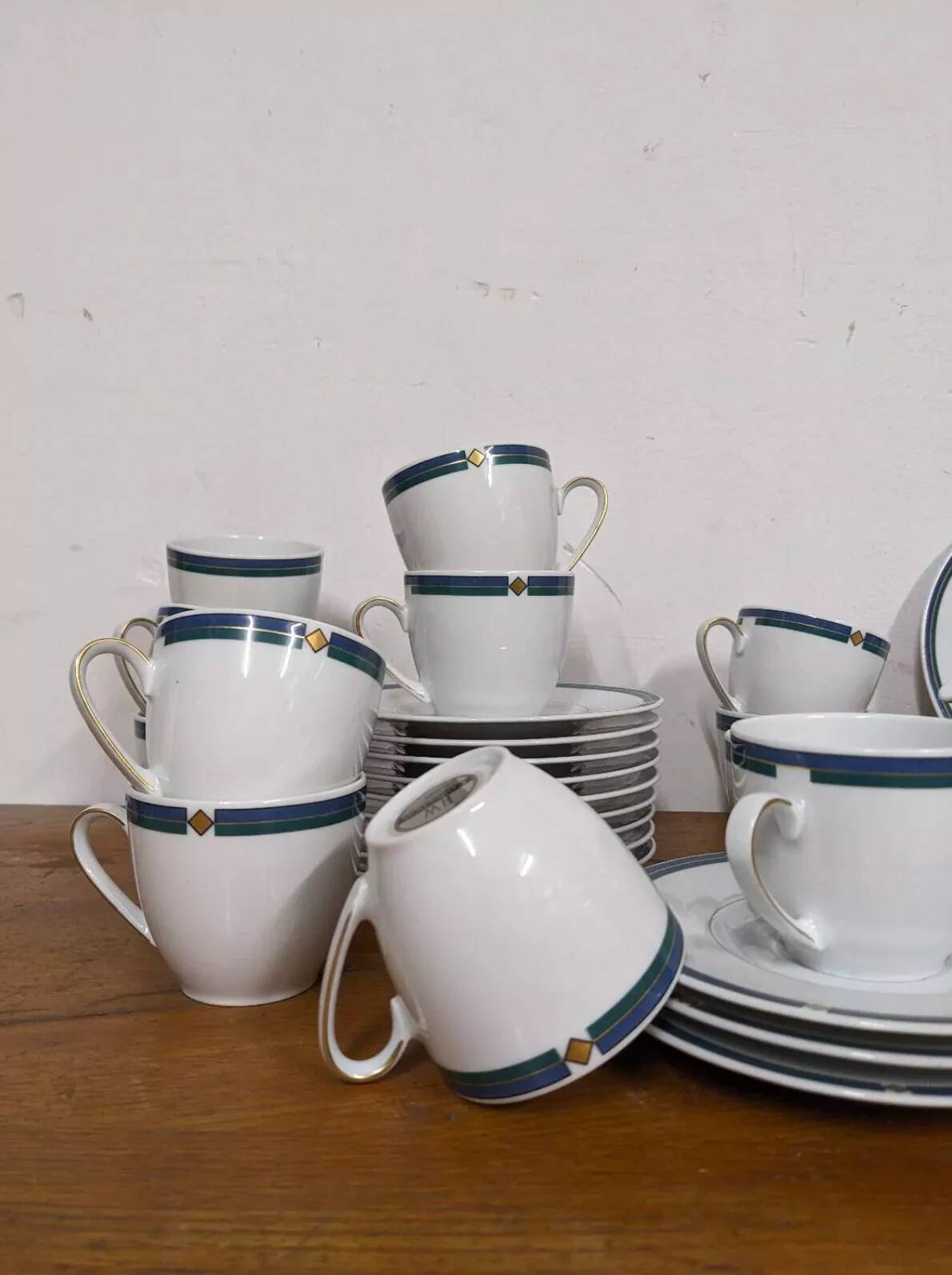 Art Deco Coffee Service – Model HW Collection, Quality Porcelain Bavaria Germany