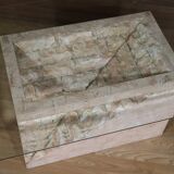Travertine coffee table