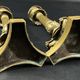Pair of gilt and chiseled bronze candlesticks from the Restoration period