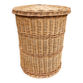 Large Wicker Basket with Lid