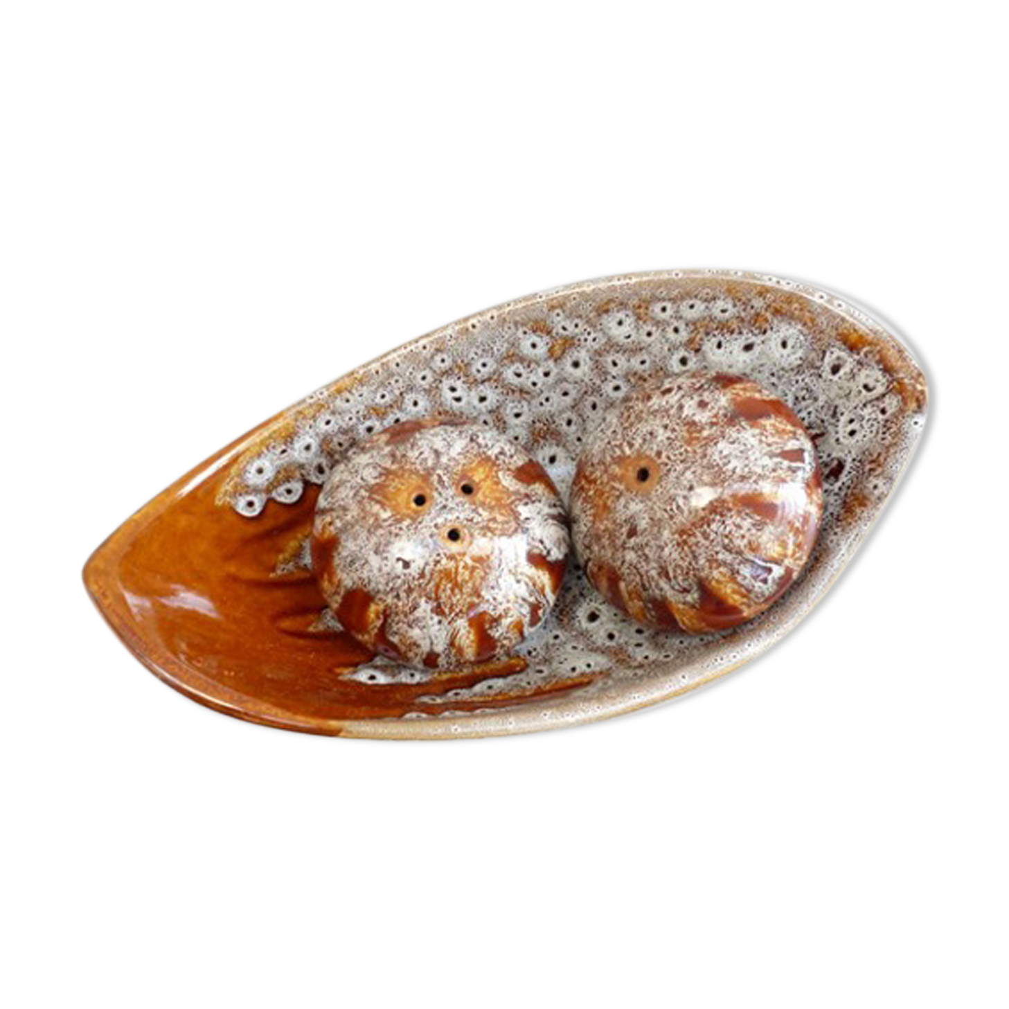 Vintage Vallauris salt and pepper set