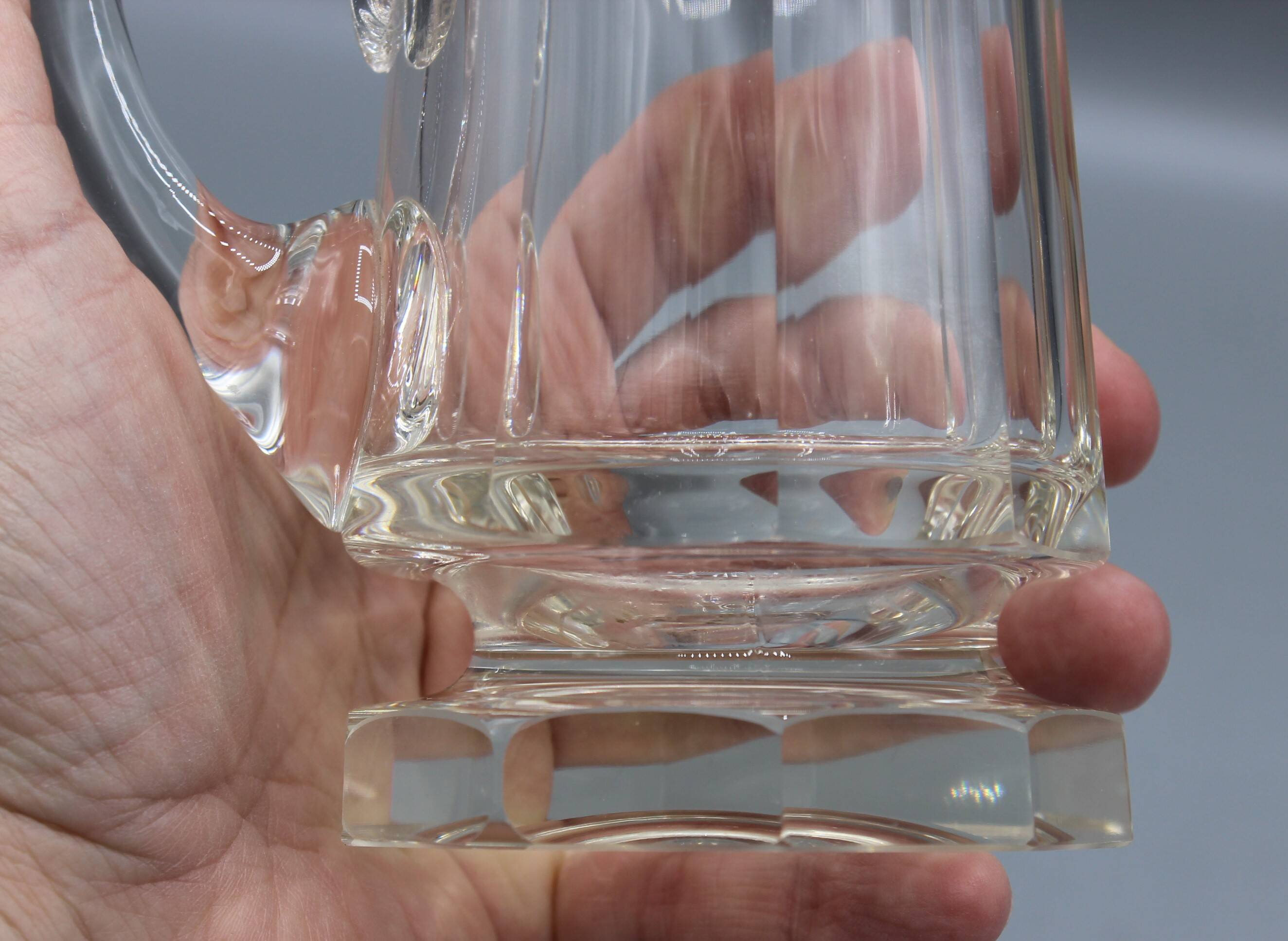 Old le creusot crystal carafe pitcher 19th century