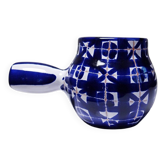 Small ceramic pan Robert Picault Vallauris signed RP cobalt blue 1960-70