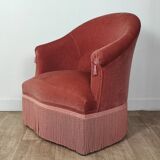 Velvet toad chair