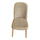 Chaise scandinave en velours côtelé kaki