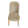 Chaise scandinave en velours côtelé kaki