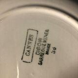 Set of 5 flat plates sarreguemines digoin cannes