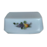 Beurrier Arcopal en verre décor esprit vintage fruits Dp0921n03