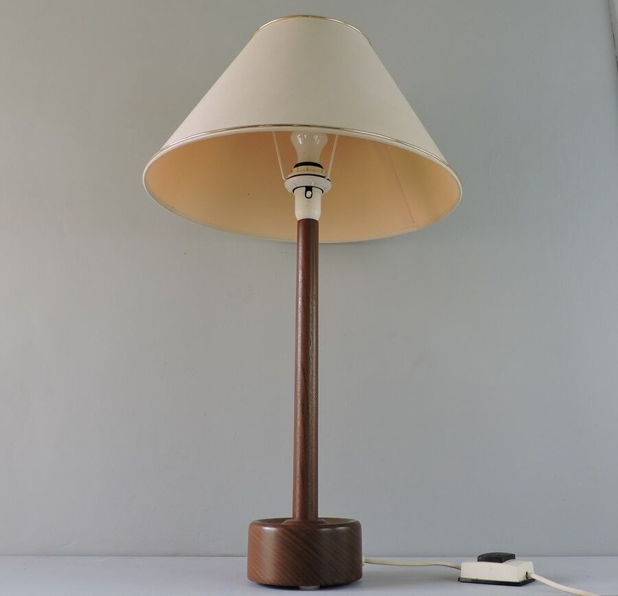 Teak lamp Uno & Osten Kristiansson Sweden years 60