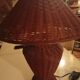 Lampe à poser en rotin