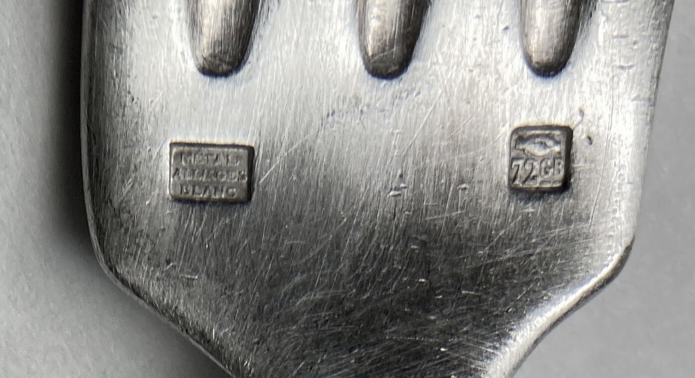 Silver metal cutlery SFAM 72 G
