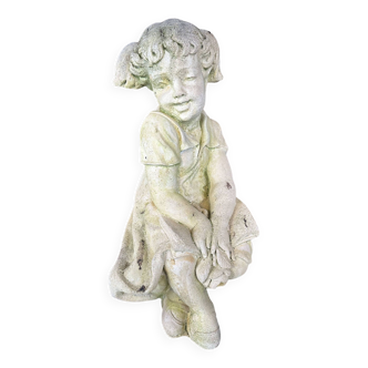 Stone Child Garden Statue