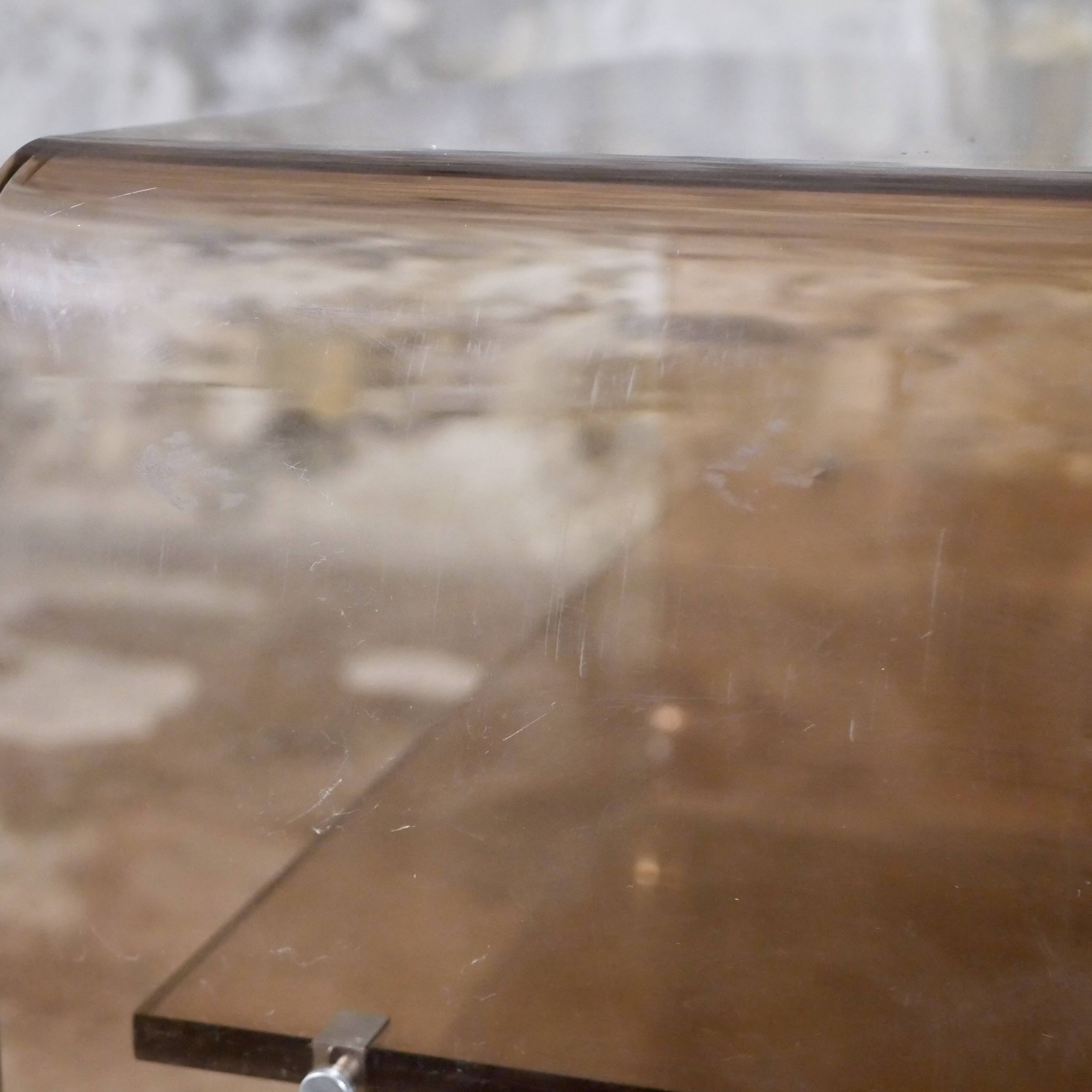 Michel Dumas plexi side table for Roche Bobois, 1970