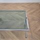 70s chrome coffee table