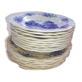 Service Sarreguemines modèle Romantic 6 plates avec 8 creuse.
