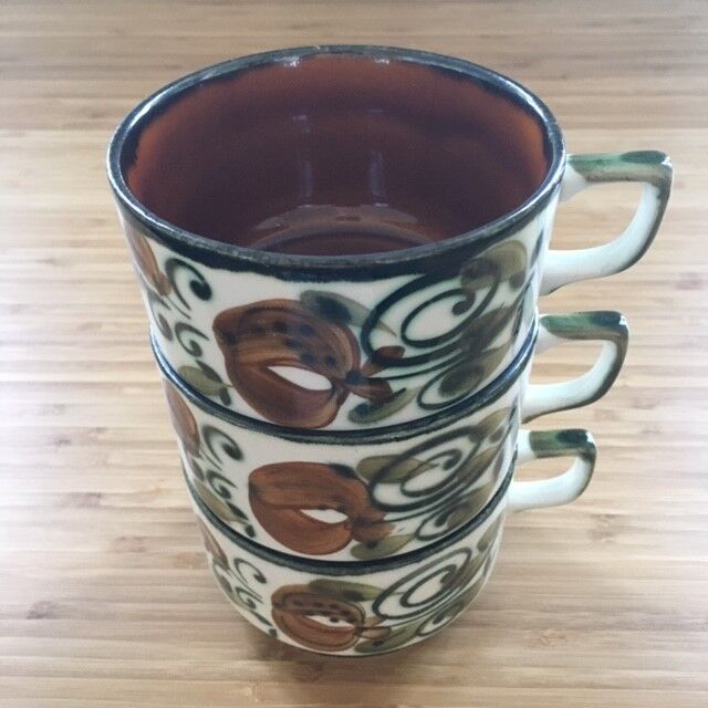 Lot of 3 cups Argenteuil de Boch La Louvière