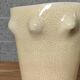 Cracked ceramic vase organic shape 1970