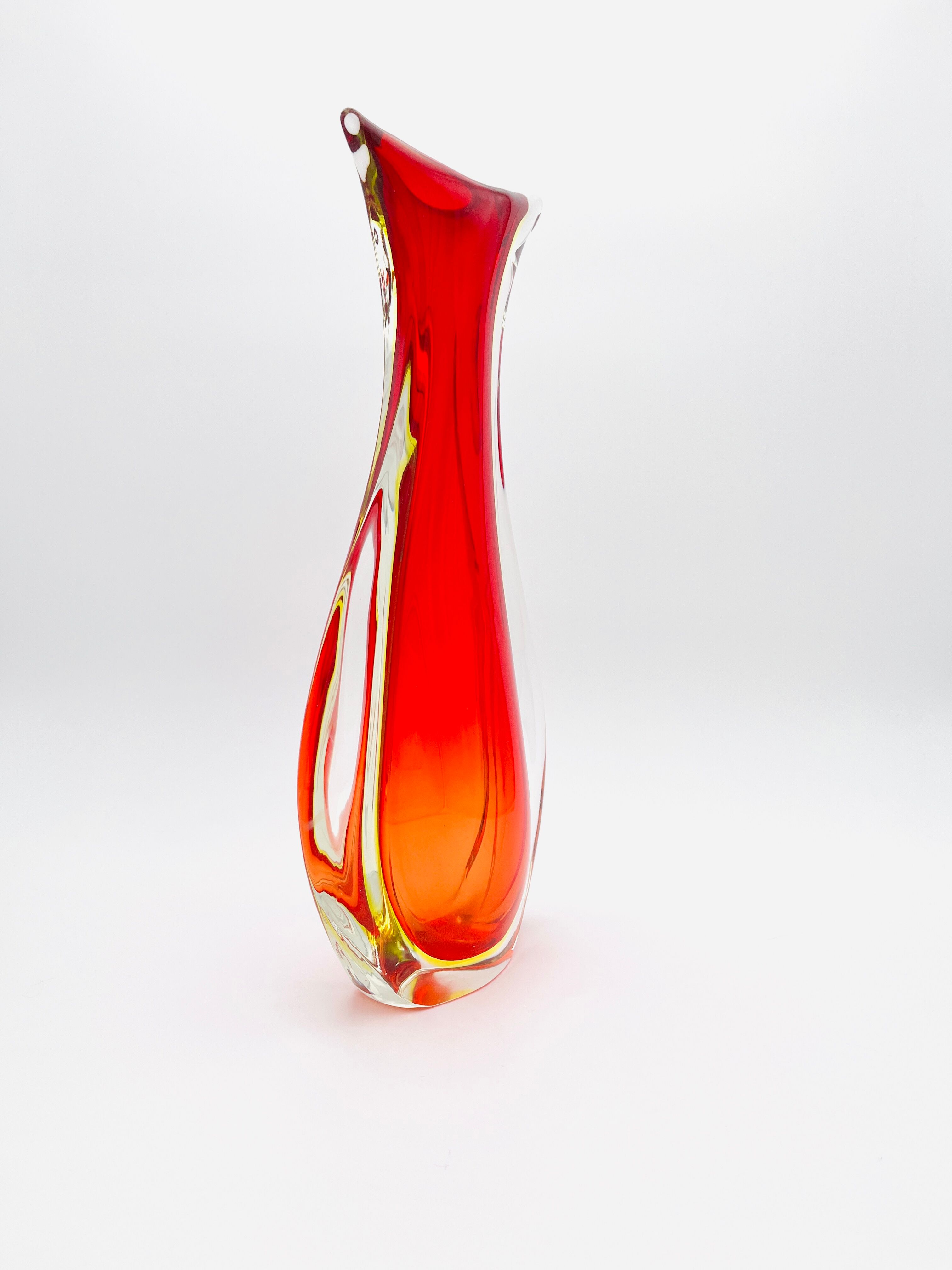 Vase XXL - Ouraline - Murano Sommerso - Flavio Poli - 40cm