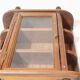 Glass-wood shelf