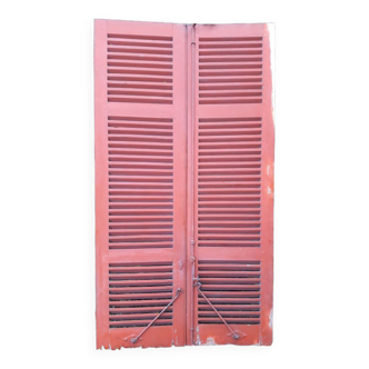 Pair of large louvered shutters h220xw120,5cm
