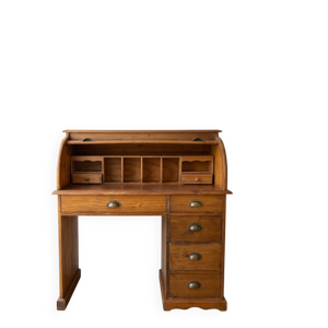 Bureau bois à rideau