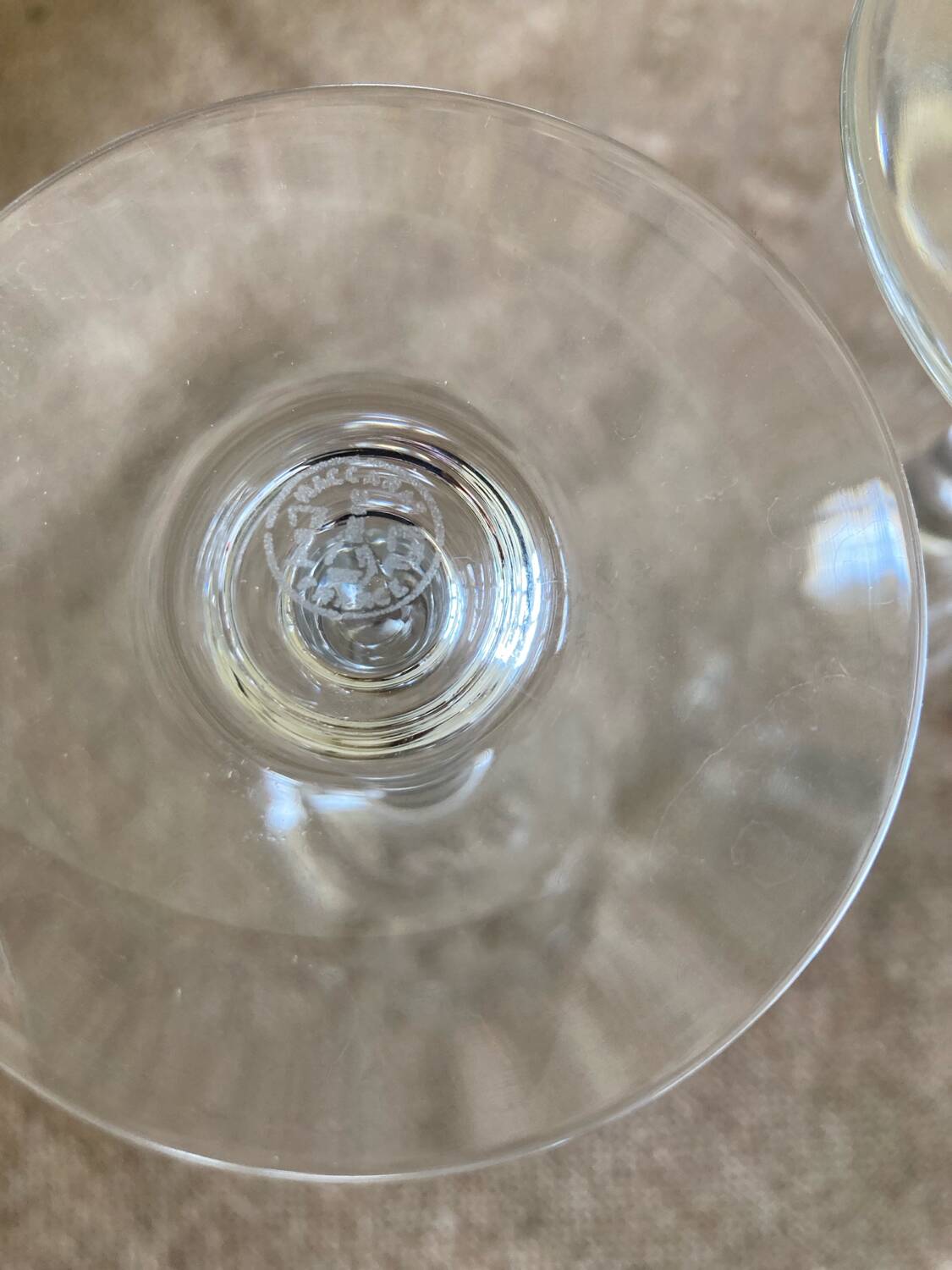 4 Baccarat crystal champagne flutes, Capri model