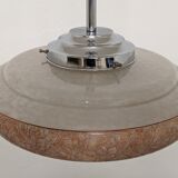 Art Deco XL pendant lamp in Clichy glass circa 1920