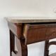 Console d'époque Louis-Philippe, placage d'acajou et marbre