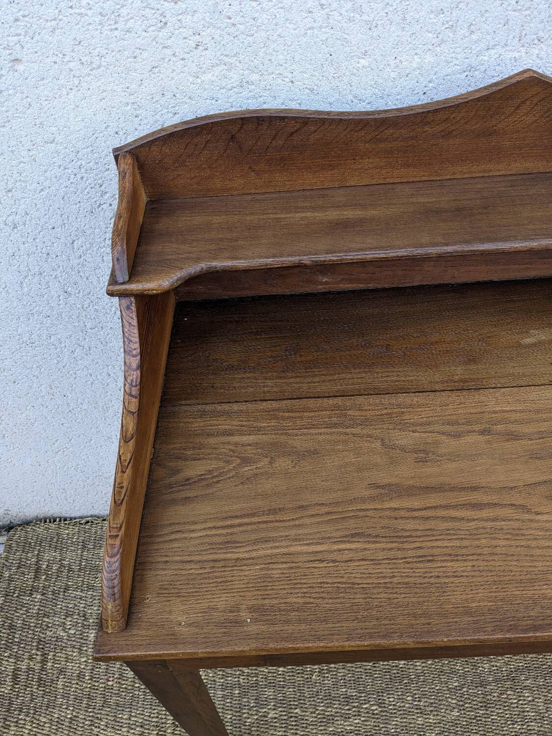 Rustic solid oak desk